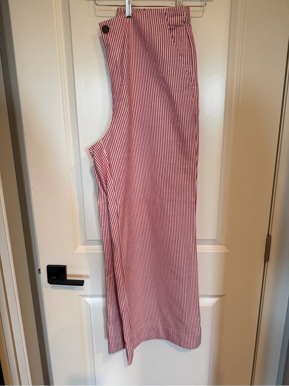 NWOT Red & White Striped Women's Wide Leg Pants